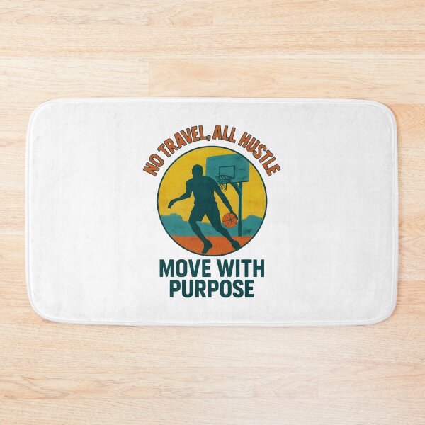 Item preview, No Travel, All Hustle - Move with Purpose - Basketball designed and sold by inkNext.