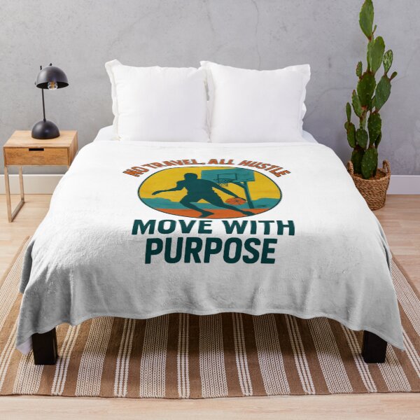 Item preview, No Travel, All Hustle - Move with Purpose - Basketball designed and sold by inkNext.