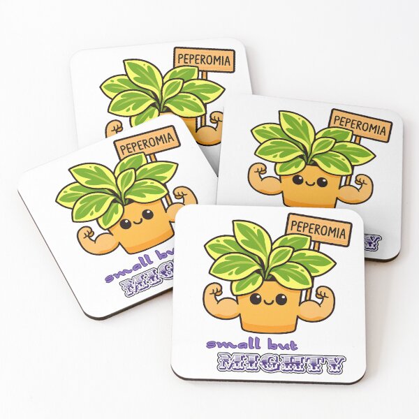 Item preview, Peperomia – Small but Mighty - Funny Plant Character designed and sold by EdgyEdgeArt.