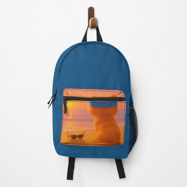 Item preview, BOC Beachy Orange Cat 1 - BOC and Crab Enjoy a Beach Sunrise designed and sold by Beachy.
