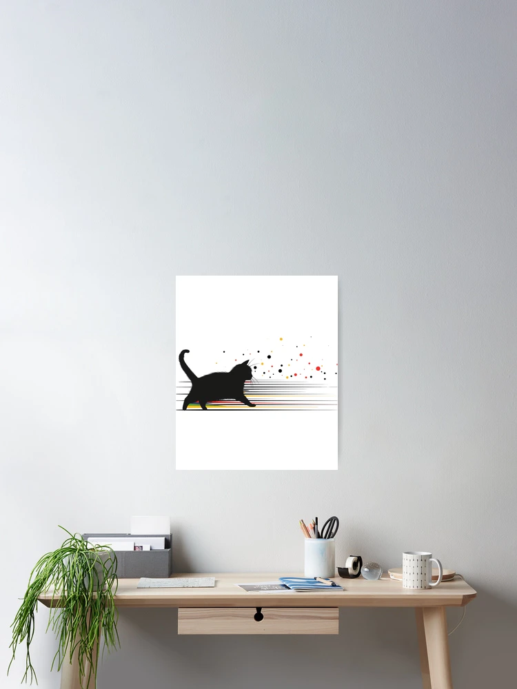 Thumbnail 2 of 3, Poster, Dynamic Feline designed and sold by RoonPalette.