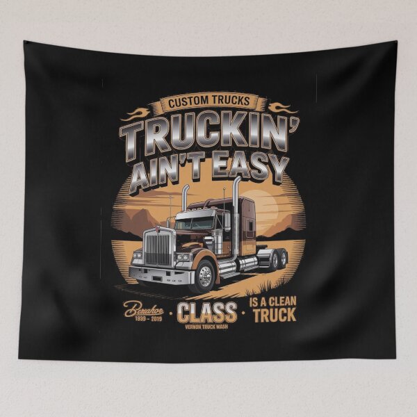 Item preview, Truckin' ain't easy - American truckers - American truck yeah - Road warrior - Trucking and chucklin - Trucking compagny - Highway king - Diesel dreams - Road beast - Truck yeah designed and sold by JansenGS.