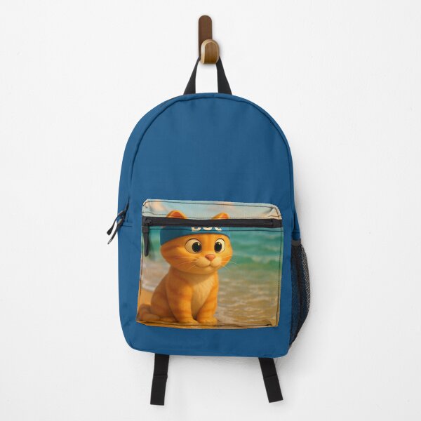 Item preview, BOC Beachy Orange Cat 2 - BOC Sits Contented Next To The Ocean designed and sold by Beachy.