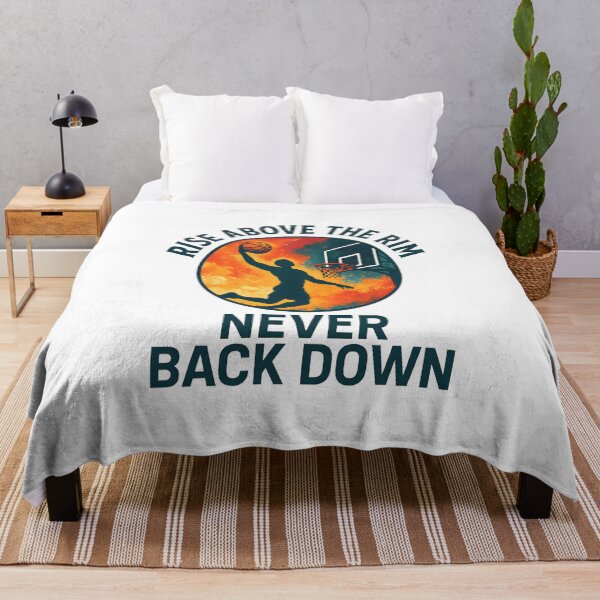 Item preview, Rise Above the Rim - Never Back Down - Basketball designed and sold by inkNext.