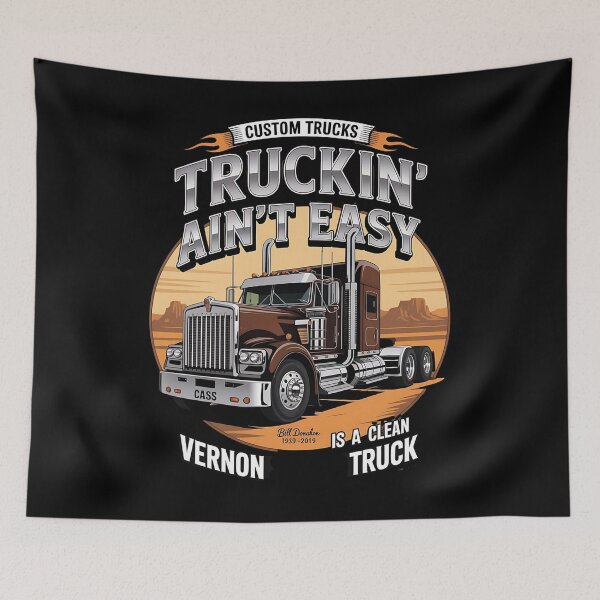 Item preview, Truckin' ain't easy - American truckers - American truck yeah - Road warrior - Trucking and chucklin - Trucking compagny - Highway king - Diesel dreams - Road beast - Truck yeah designed and sold by JansenGS.