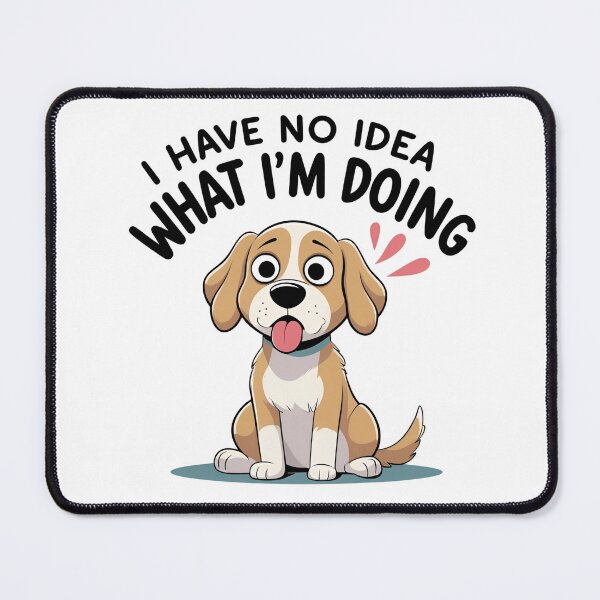 Item preview, Funny Confused Cartoon Dog with Quote designed and sold by Nathaphat514.