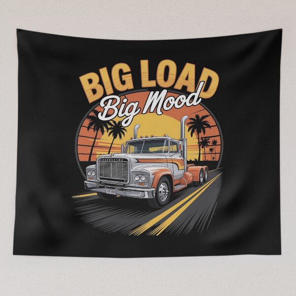 Item preview, Big load - Highway truck - Keep trucking - Chrome dreams - Asphalt cowboy - Truck stop - Truck driver - American trucking designed and sold by JansenGS.