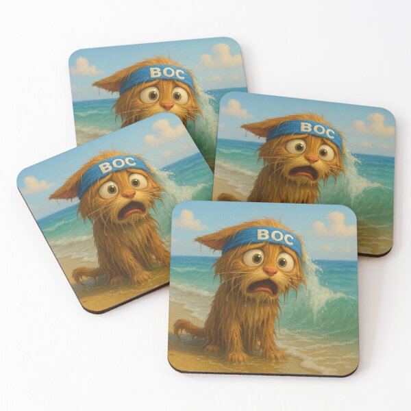 Item preview, BOC Beachy Orange Cat 4 - BOC is Wet and Miserable designed and sold by Beachy.