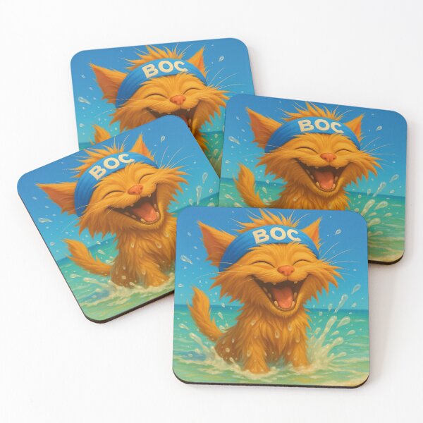 Item preview, BOC Beachy Orange Cat 5 - BOC decide que ama el mar - Es un gato feliz designed and sold by Beachy.