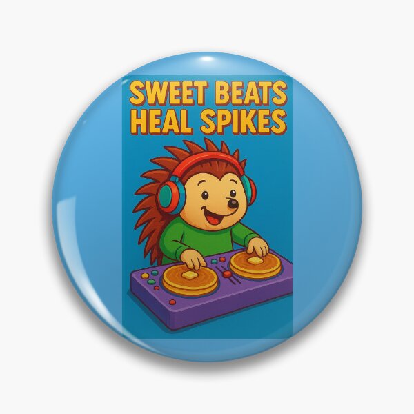 Item preview, Sweet Beats Heal Spikes – DJ Hedgehog Therapy designed and sold by Girih.