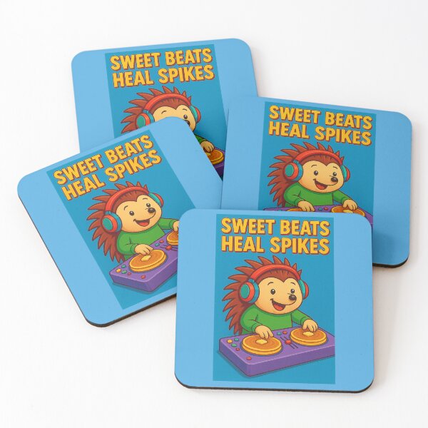 Item preview, Sweet Beats Heal Spikes – DJ Hedgehog Therapy designed and sold by Girih.