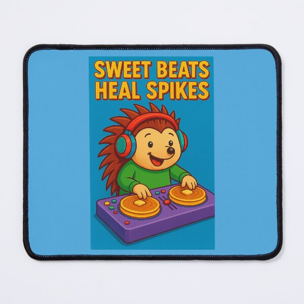 Item preview, Sweet Beats Heal Spikes – DJ Hedgehog Therapy designed and sold by Girih.