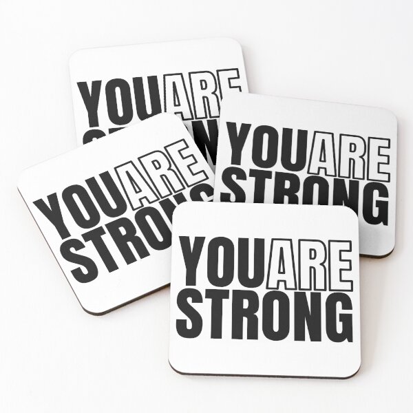 Item preview, You Are Strong  Bold Typography Motivation Design designed and sold by Unlimited-Style.