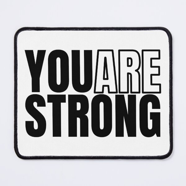 Item preview, You Are Strong Bold Typography Motivation Design designed and sold by Unlimited-Style.