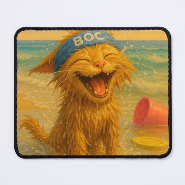 Item preview, BOC Beachy Orange Cat 6 - BOC Late In The Day At The Beach Still Having Fun designed and sold by Beachy.
