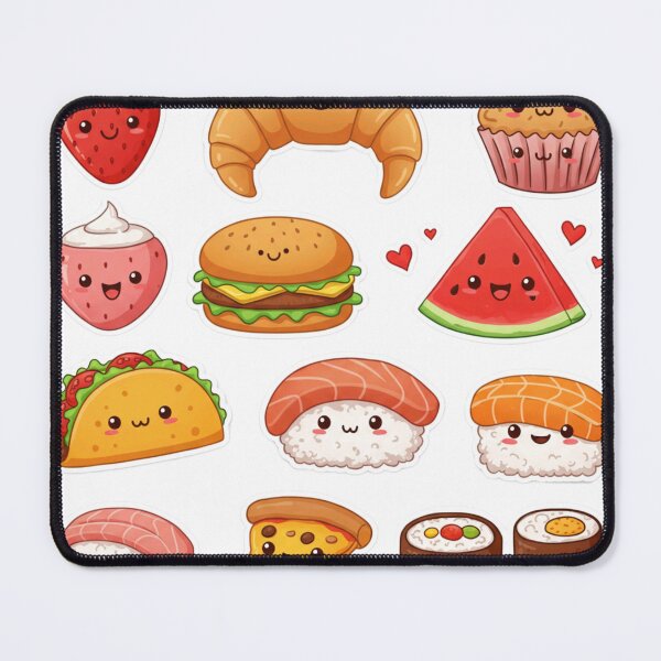Item preview, kawaii food faces designed and sold by Liberty Labels.