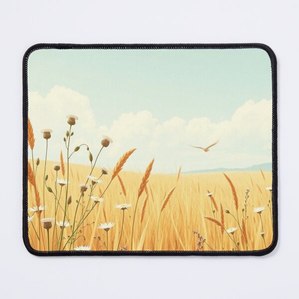 Item preview, Wheat Field – Golden Nature Aesthetic Countryside Landscape Art designed and sold by MiraLumeStudio.