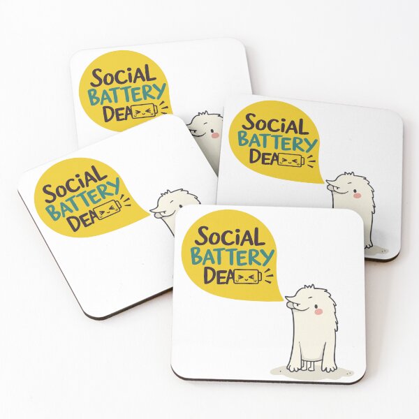 Item preview, Social Battery: Dead designed and sold by Ben InkyWink.
