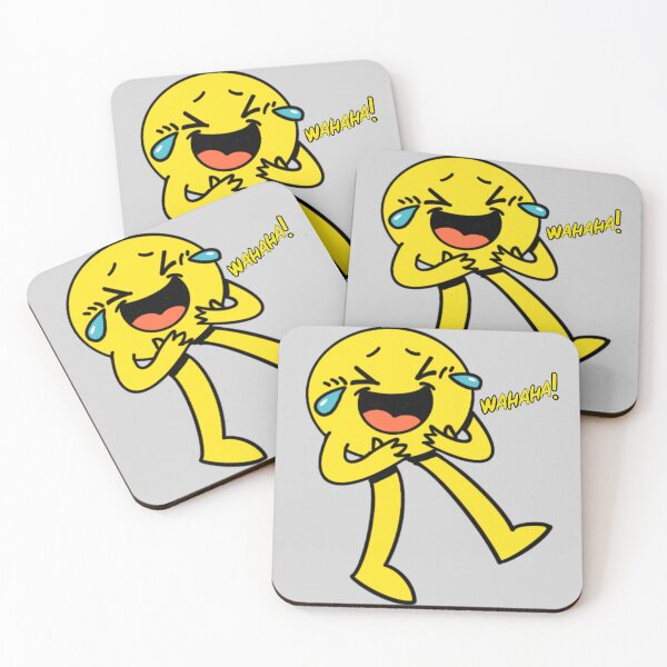 Item preview, Full Body and Face Emoji with Wahaha Laughing Letter designed and sold by GoodsFind.