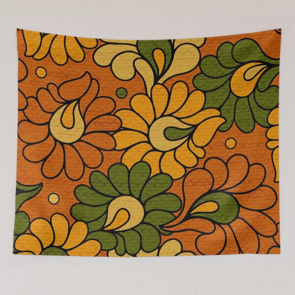 Item preview, Groovy Bloom - Retro Floral Pattern designed and sold by tastodesign.