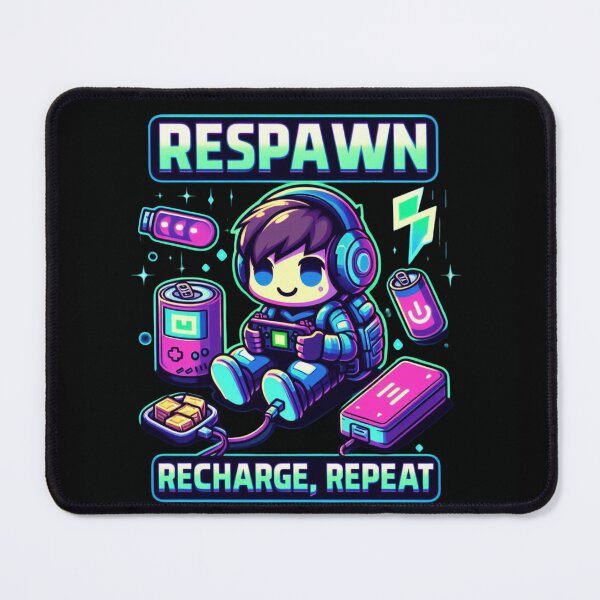 Item preview, Respawn Recharge Repeat – Gamer Sticker designed and sold by Dooodloo.
