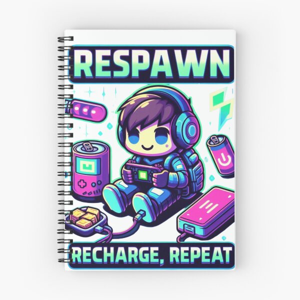 Item preview, Respawn Recharge Repeat – Gamer Sticker designed and sold by Dooodloo.
