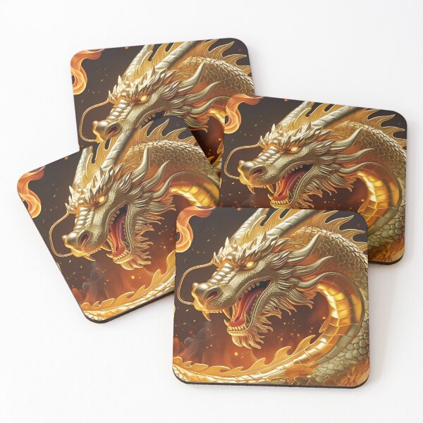 Item preview, Golden dragon designed and sold by whatthefoxsays.