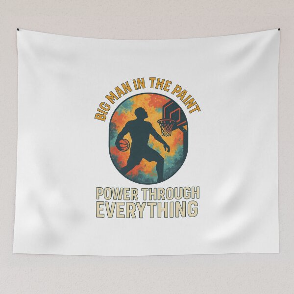 Item preview, Big Man in the Paint - Power Through Everything - Basketball designed and sold by inkNext.