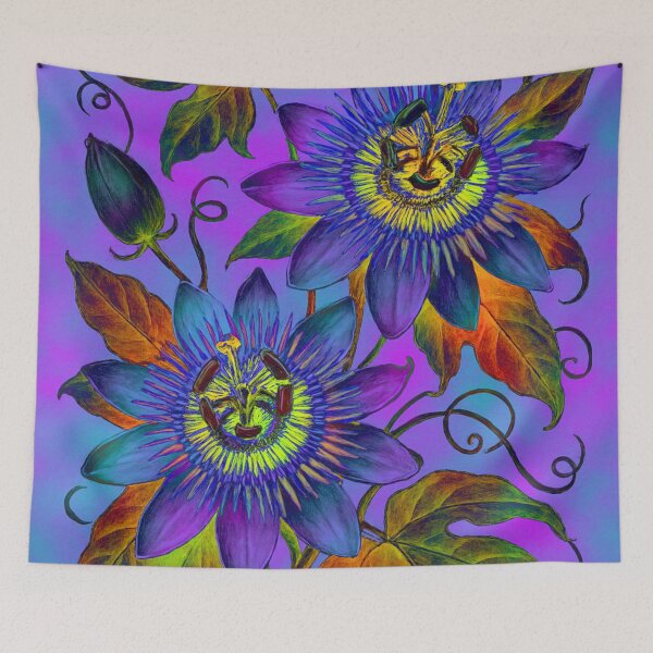 Item preview, Vibrant passionflower color explosion designed and sold by Sigtrix.