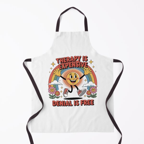 Item preview, Therapy is Expensive, Denial is Free – Funny Retro Sun Quote designed and sold by MOTAS Graphics .