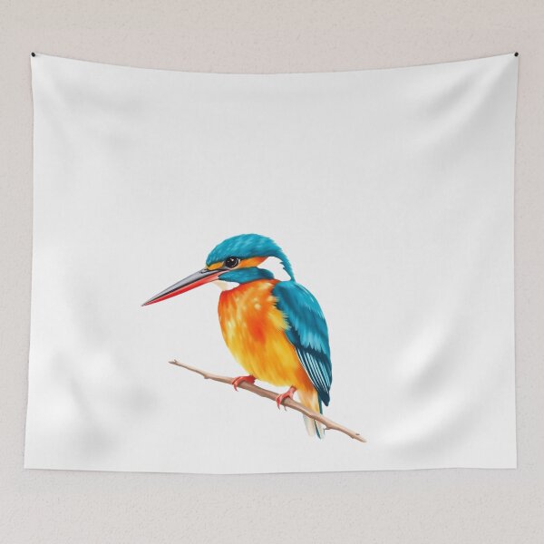 Item preview, Watercolor Kingfisher designed and sold by Marianne1108.