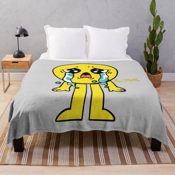 Item preview, Full Body and Face Emoji with Im Fine Crying Sad Letter designed and sold by GoodsFind.