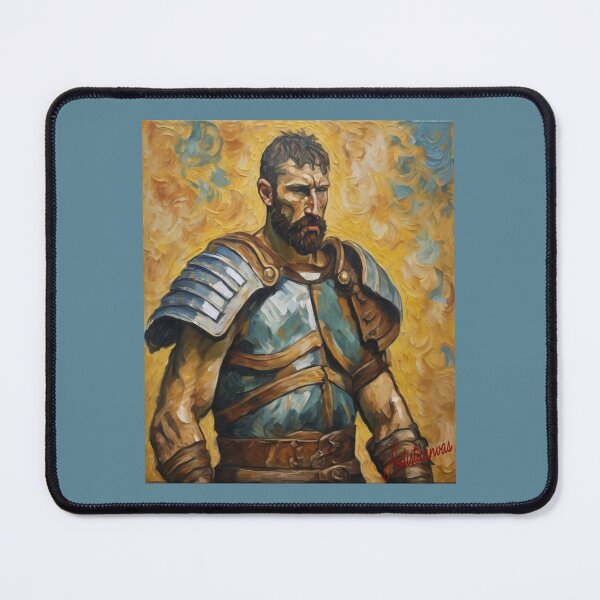 Item preview, "Mighty Gladiator: Epic Warrior in Blue and Bronze" designed and sold by Artisticanvas.