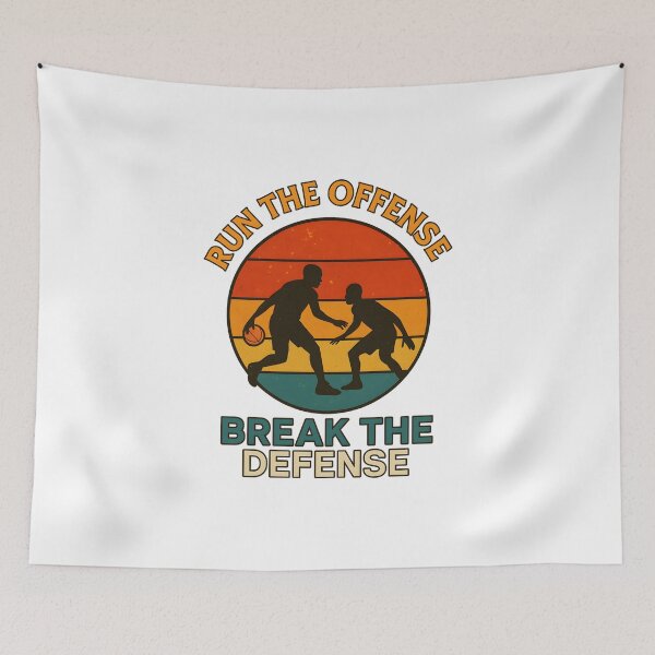 Item preview, Run the Offense - Break the Defense - Basketball designed and sold by inkNext.