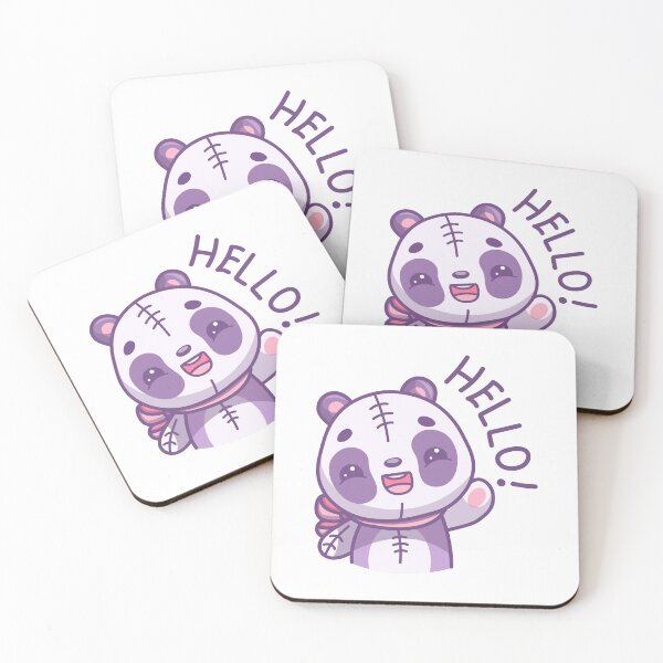 Item preview, Cute kawaii panda welcomes you designed and sold by IrinaCuteLab.
