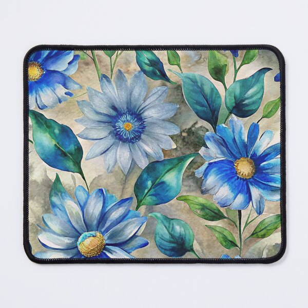 Item preview, “Vintage Blue Daisy Watercolor Pattern” designed and sold by joycrysstudio.
