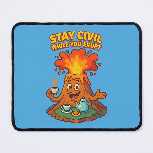 Item preview, Stay Civil While You Erupt – Volcano Etiquette Edition designed and sold by Girih.