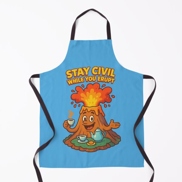 Item preview, Stay Civil While You Erupt – Volcano Etiquette Edition designed and sold by Girih.