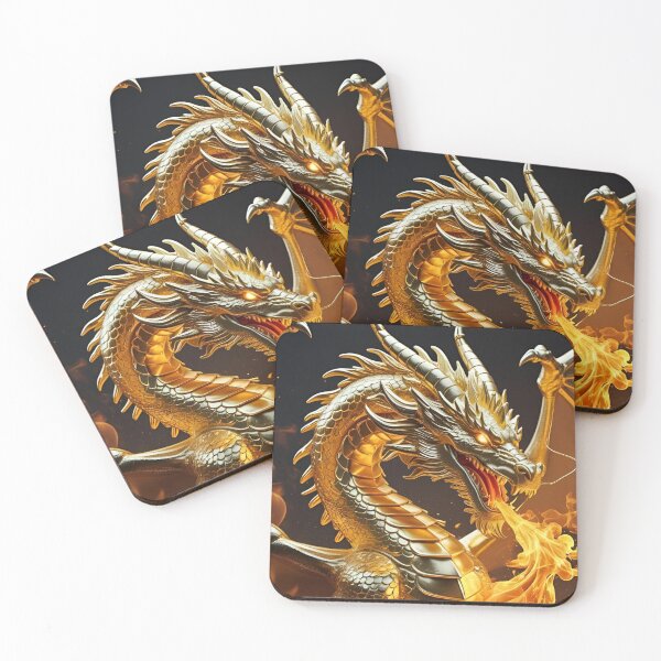 Item preview, Golden dragon designed and sold by whatthefoxsays.