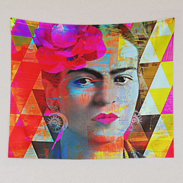 Item preview, Frida Kahlo Painting Portrait Pop Art Modern designed and sold by FridaArtGallery.
