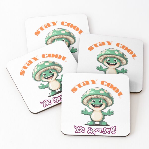 Item preview, Stay Cool Mushroom – Positive Vibes Be Yourself Design designed and sold by MOTAS Graphics .