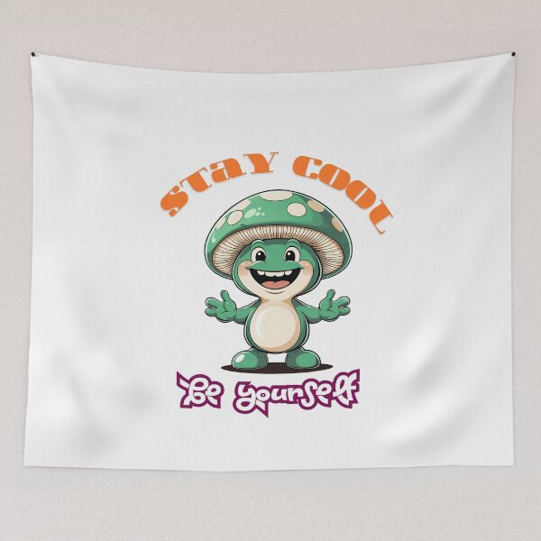 Item preview, Stay Cool Mushroom – Positive Vibes Be Yourself Design designed and sold by MOTAS FASHION .