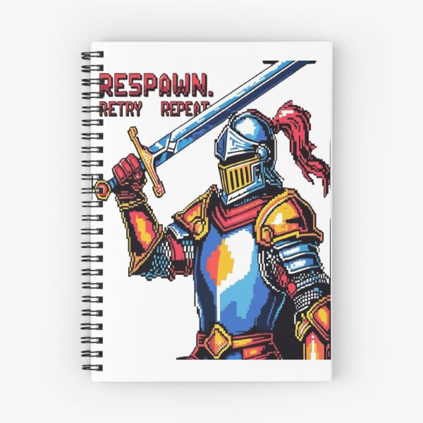 Item preview, Respawn. Retry. Repeat. – Retro Pixel Knight Gamer T-Shirt designed and sold by DevasLane.