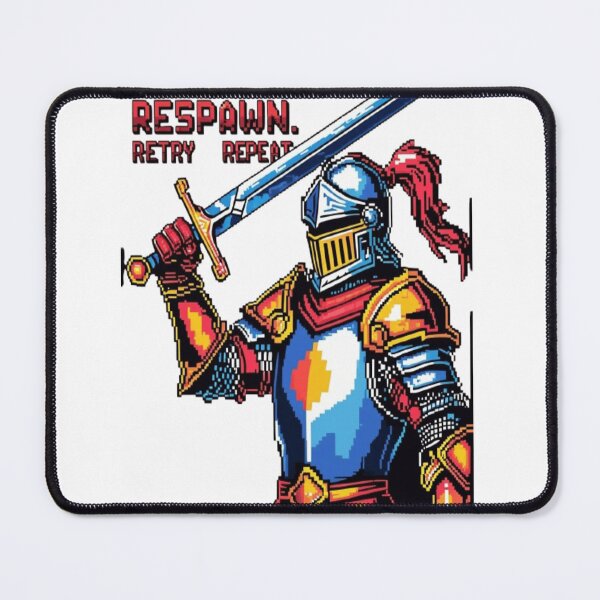 Item preview, Respawn. Retry. Repeat. – Retro Pixel Knight Gamer T-Shirt designed and sold by DevasLane.