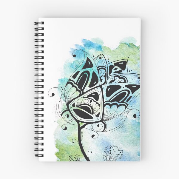 Item preview, Large flower - green watercolor background designed and sold by GribouillStreet.