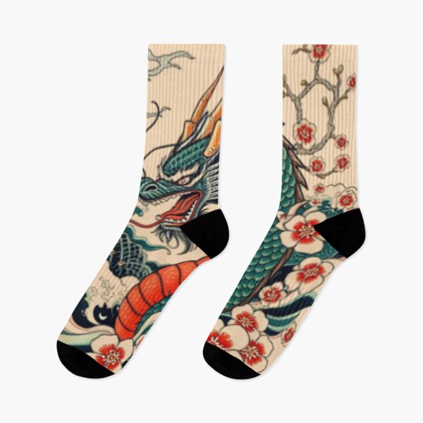 Item preview, Floral Storm Dragon Tattoo Art designed and sold by Iuqiune.