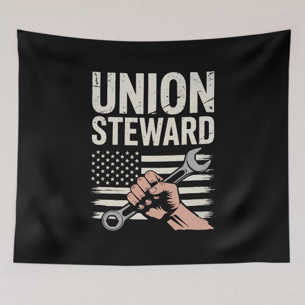 Item preview, Union Steward Worker American Flag designed and sold by BakeryDozen.