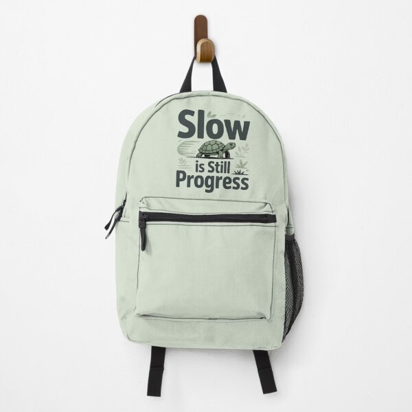 Item preview, Slow Is Still Progress – Motivational Turtle Quote Design designed and sold by Enjoy237.