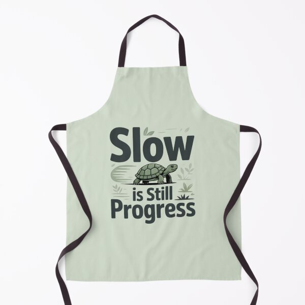 Item preview, Slow Is Still Progress – Motivational Turtle Quote Design designed and sold by Enjoy237.
