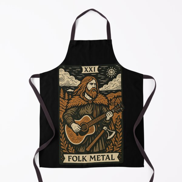Item preview, Folk Metal Tarot Card – Nordic Axe & Acoustic Fury designed and sold by BRU Design.